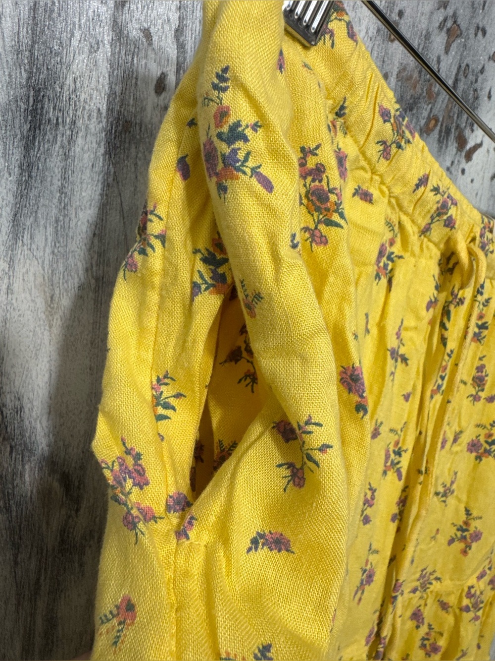 Free People Nova Tiered Maxi Skirt Lemon Combo Size S ~ NWOT - Picture 8 of 15